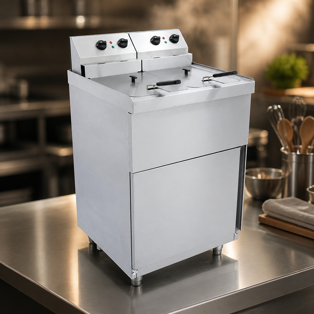 Commercial Free Standing Electric Fryer 18L Stainless Steel