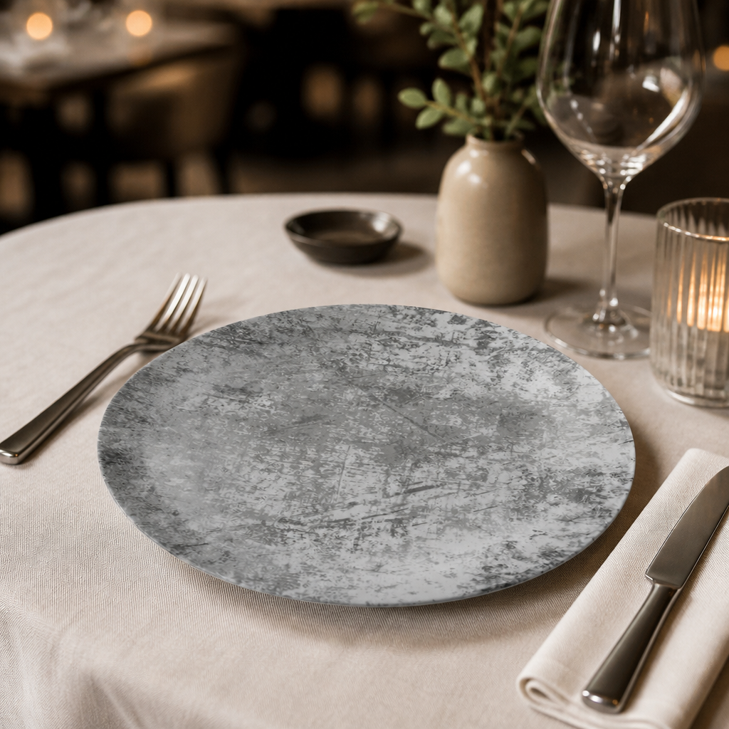 Commercial Grey Plates 254mm for catering use