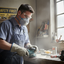 Premium Valved Dust and Acid Gas Respirator for Welding and Waste Sorting - Comfortable and Hygienic Protection with Box of 10