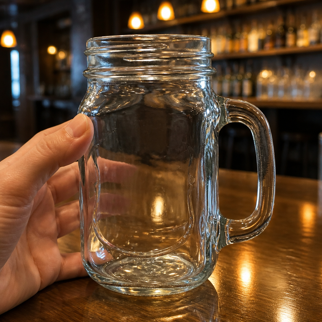 450ml clear mason jars for milkshakes, 12 pack