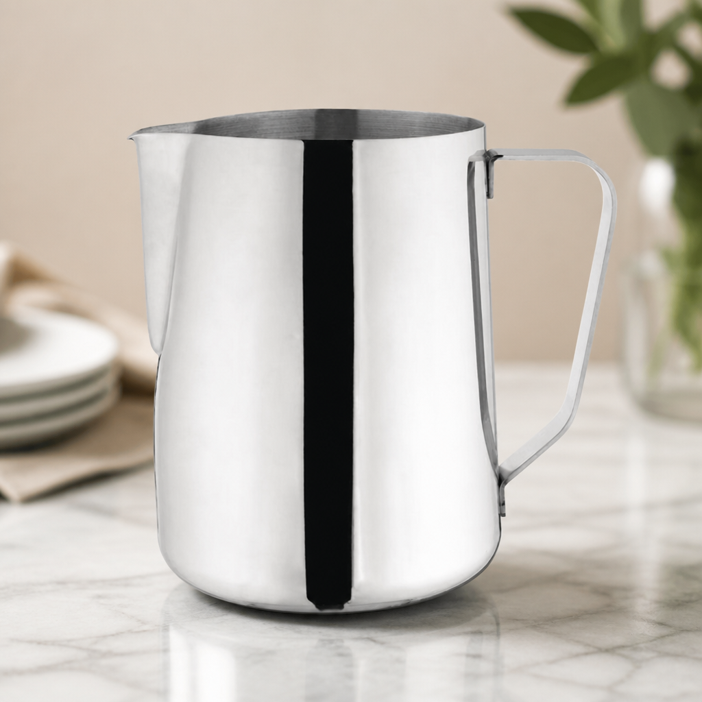 Commercial Stainless Steel Milk Jug 2Ltr 70oz Mirror Finish