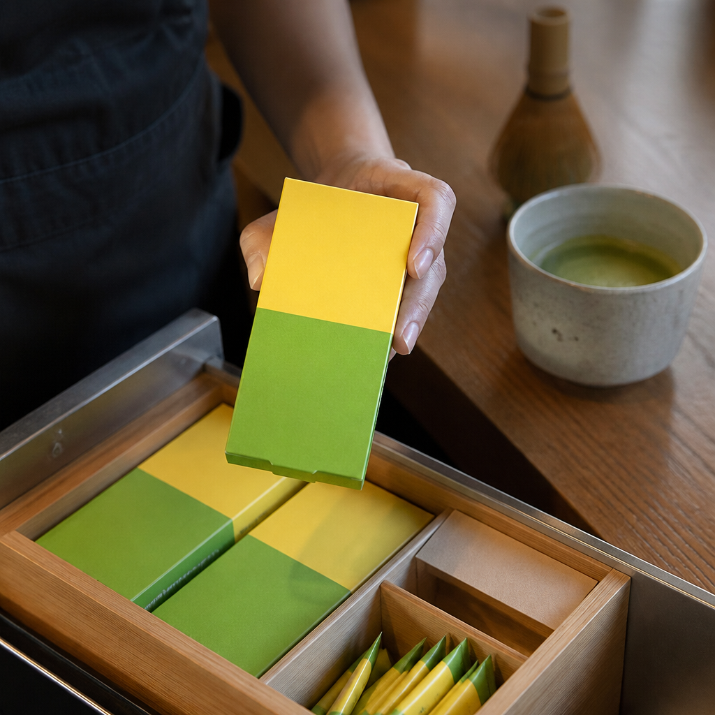 Commercial Matcha Green Tea Sticks 5g Sachets 84 Pack