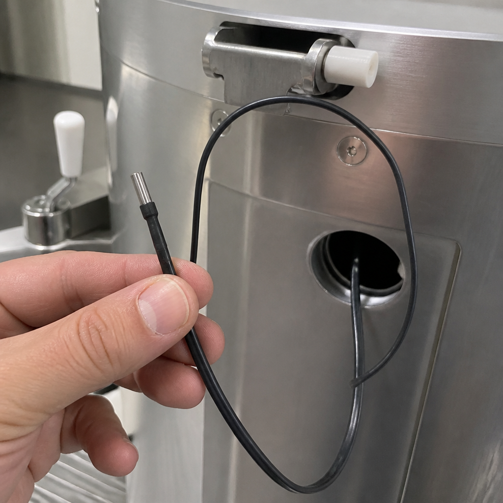 Commercial Ice Cream Maker Temperature Sensor 1200mm Copper