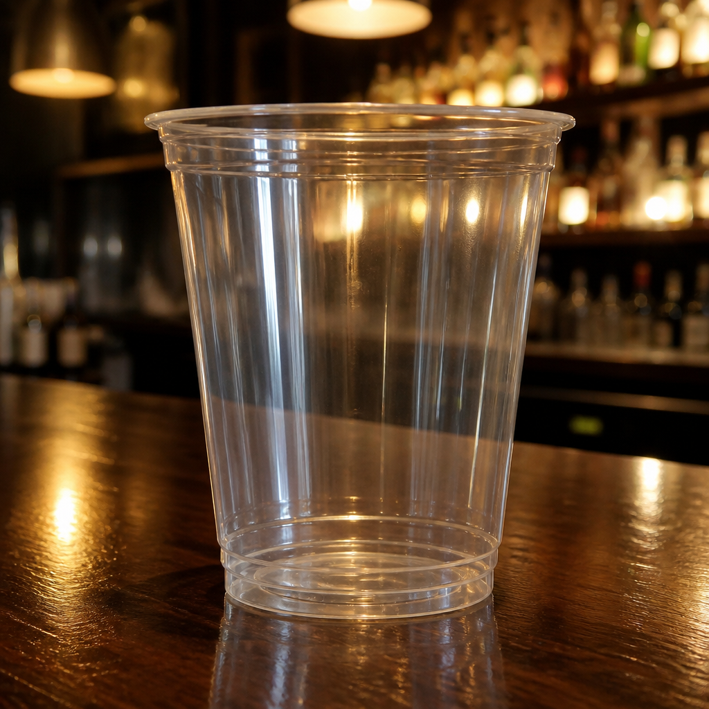 340ml Clear Disposable Smoothie Cups 1000 Pack rPET