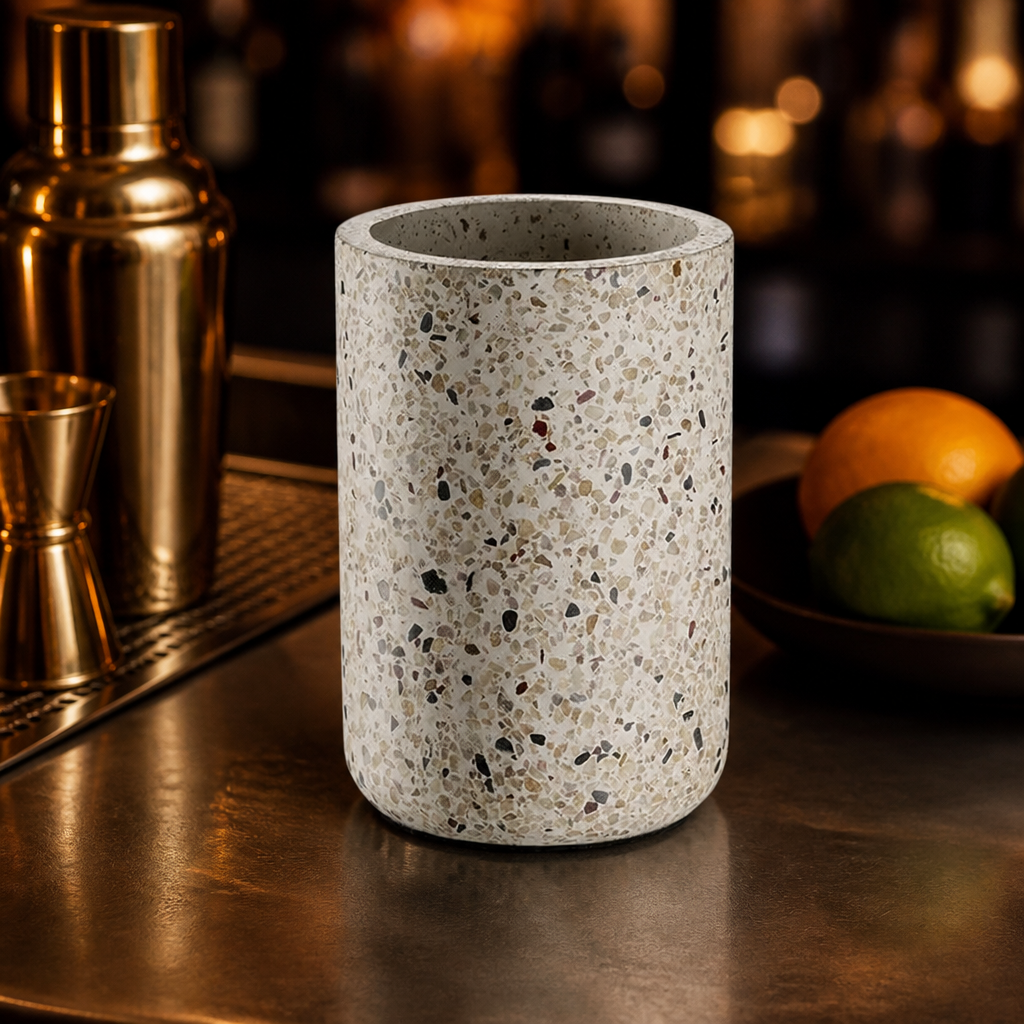 Terrazzo Outside Bottle Cooler 125mm for elegant beverage service