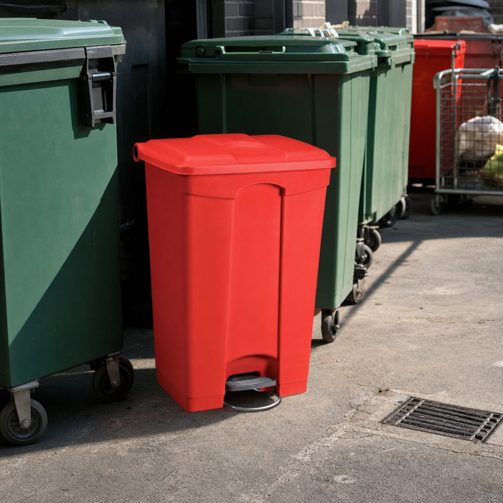90L Plastic Food Waste Pedal Bin
