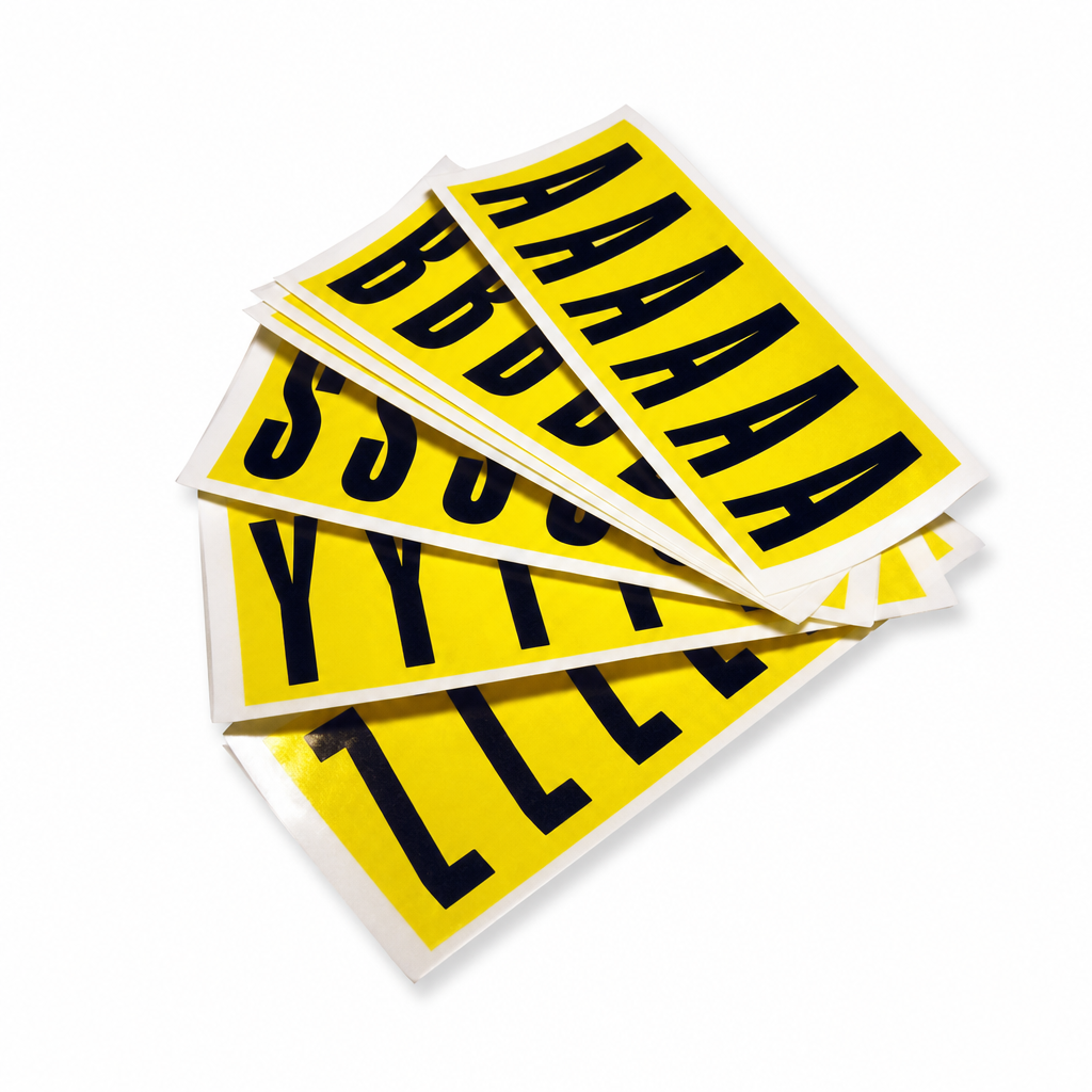 90mm Self Adhesive Letter Markers for Aisles