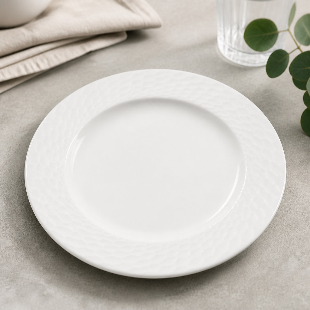 Commercial Mid Rim Plates 202.5mm for Hospitality 24 Pack