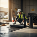 Premium Heavy Duty Multi-Folded Black Polythene Sheeting Roll - 4m x 25m, 500 Gauge Thickness for Versatile Applications