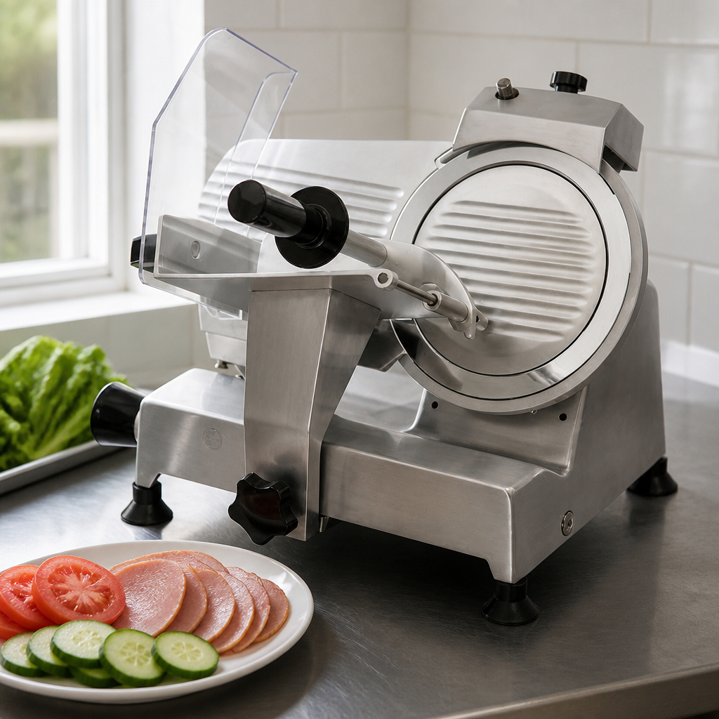 Commercial Meat Slicer 220mm for deli and restaurant use