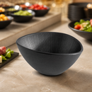 Commercial Melamine Bowl Black 500ml 240mm Diameter