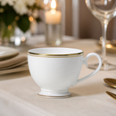 Commercial Burnished Gold Footed Tea Cups 220ml 12 Pack