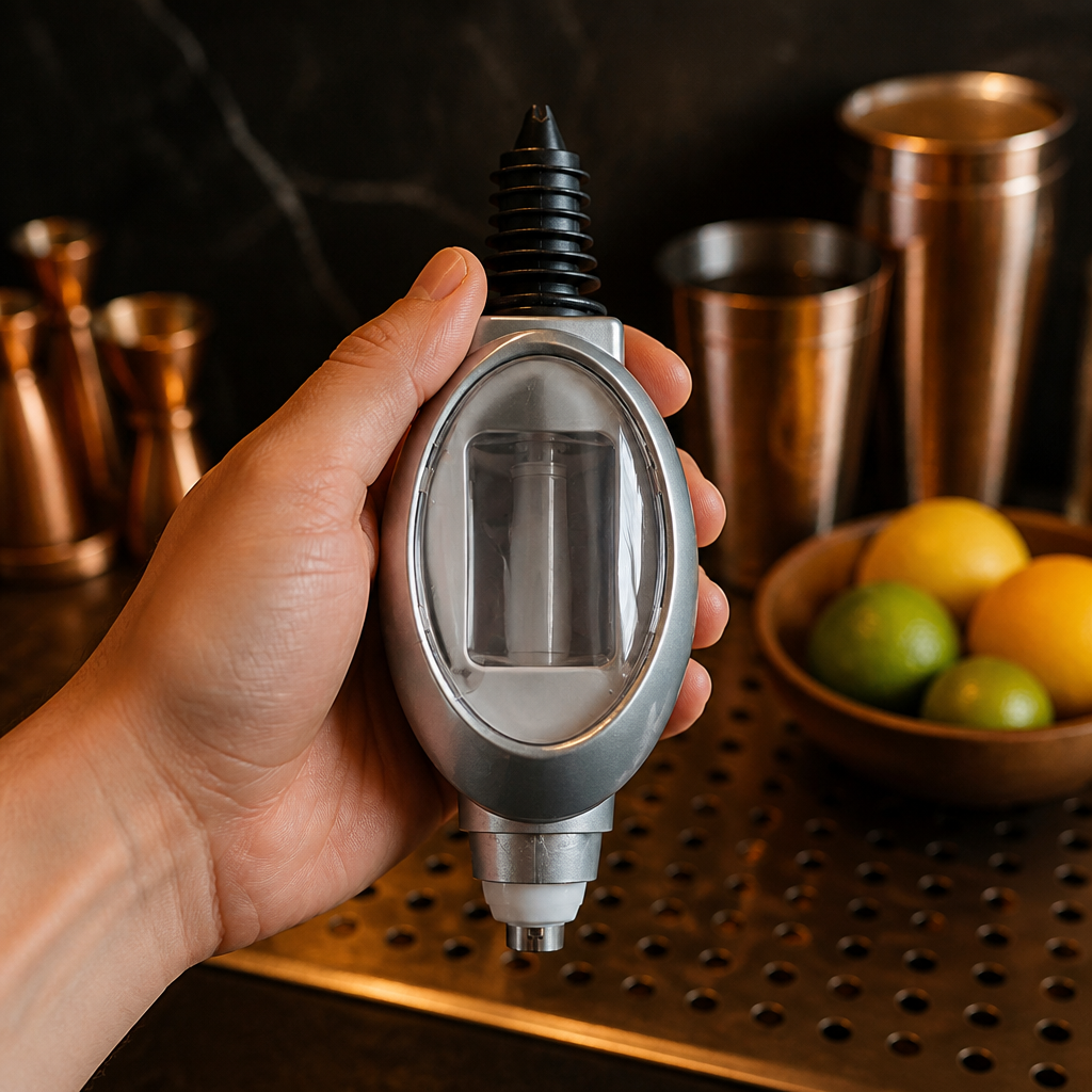 Commercial 35ml spirit measure for bar optics and speed rails