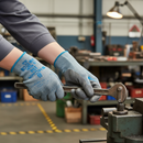 Premium Double Palm Coated Latex Gloves for Enhanced Grip and Comfort - Ideal for Extended Wear and Mechanical Resistance