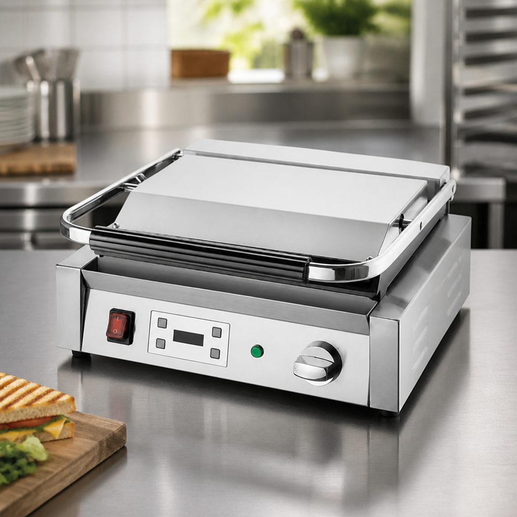 Extra Large Commercial Contact Grill Single Flat Plate 430mm