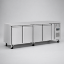 Commercial Slimline Four Door Counter Fridge 449Ltr