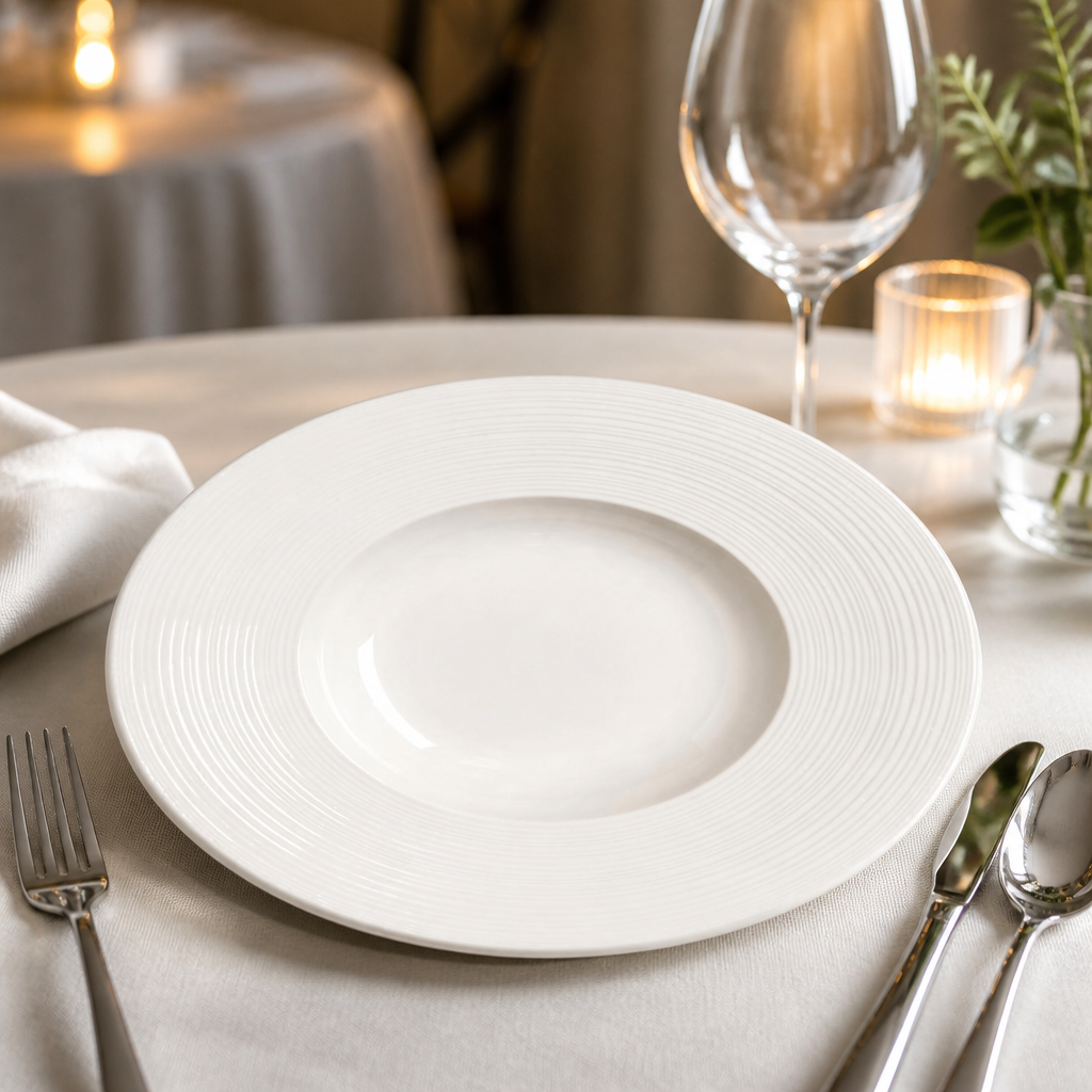 Commercial Rim Soup Plates 240mm - 12 Pack