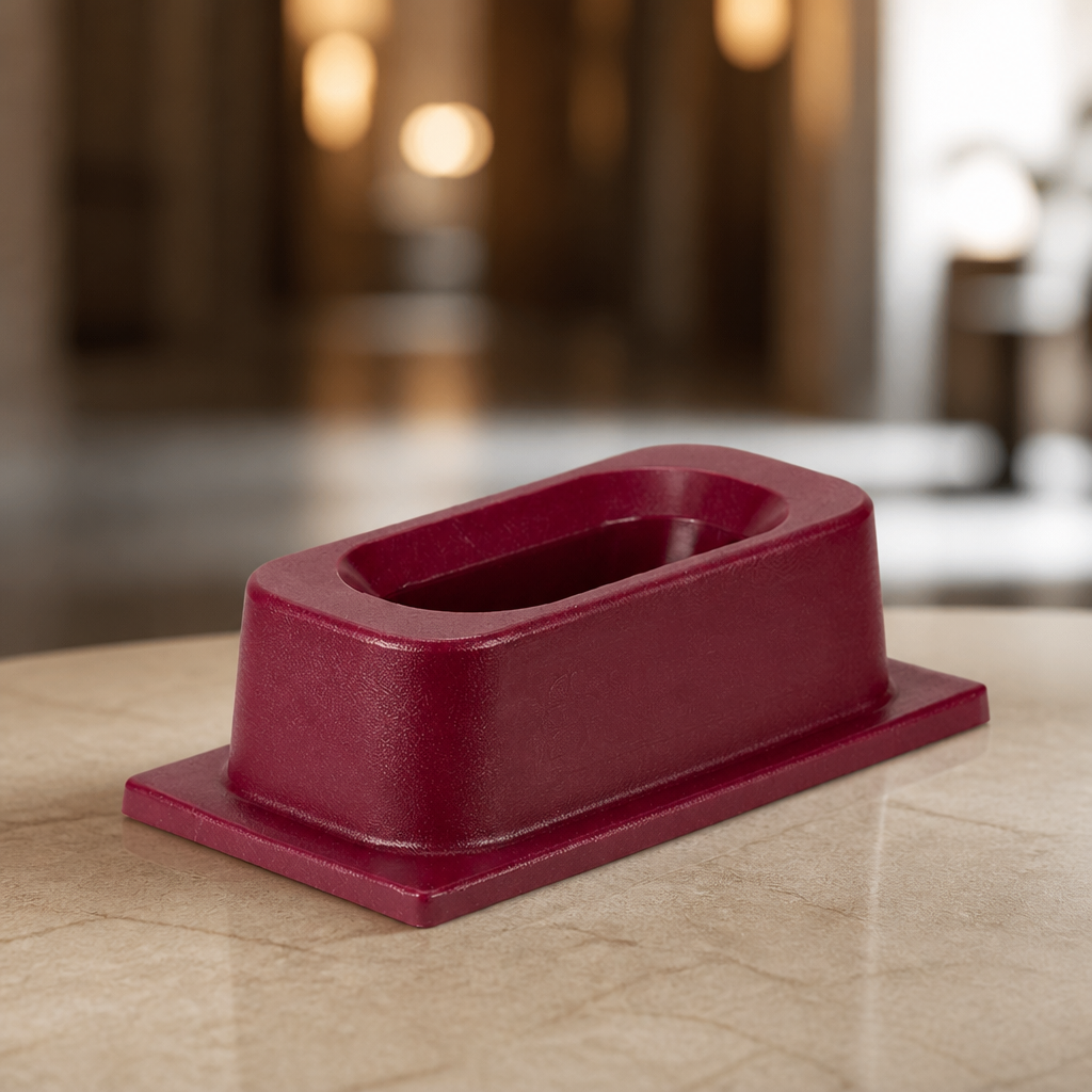 Commercial Cutlery Catcher Tray Trolley 165mm High Burgundy
