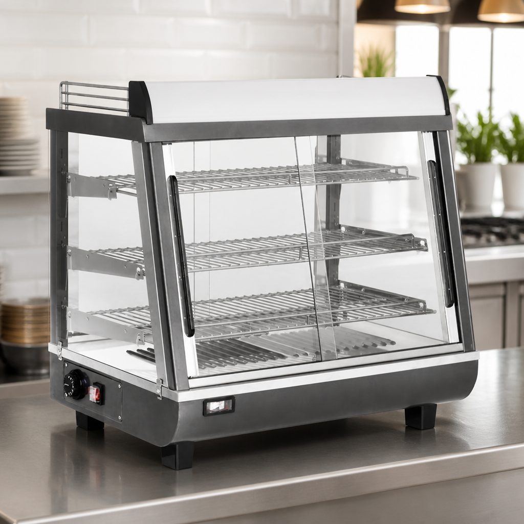 Commercial Heated Merchandiser 96Ltr Front and Rear Doors