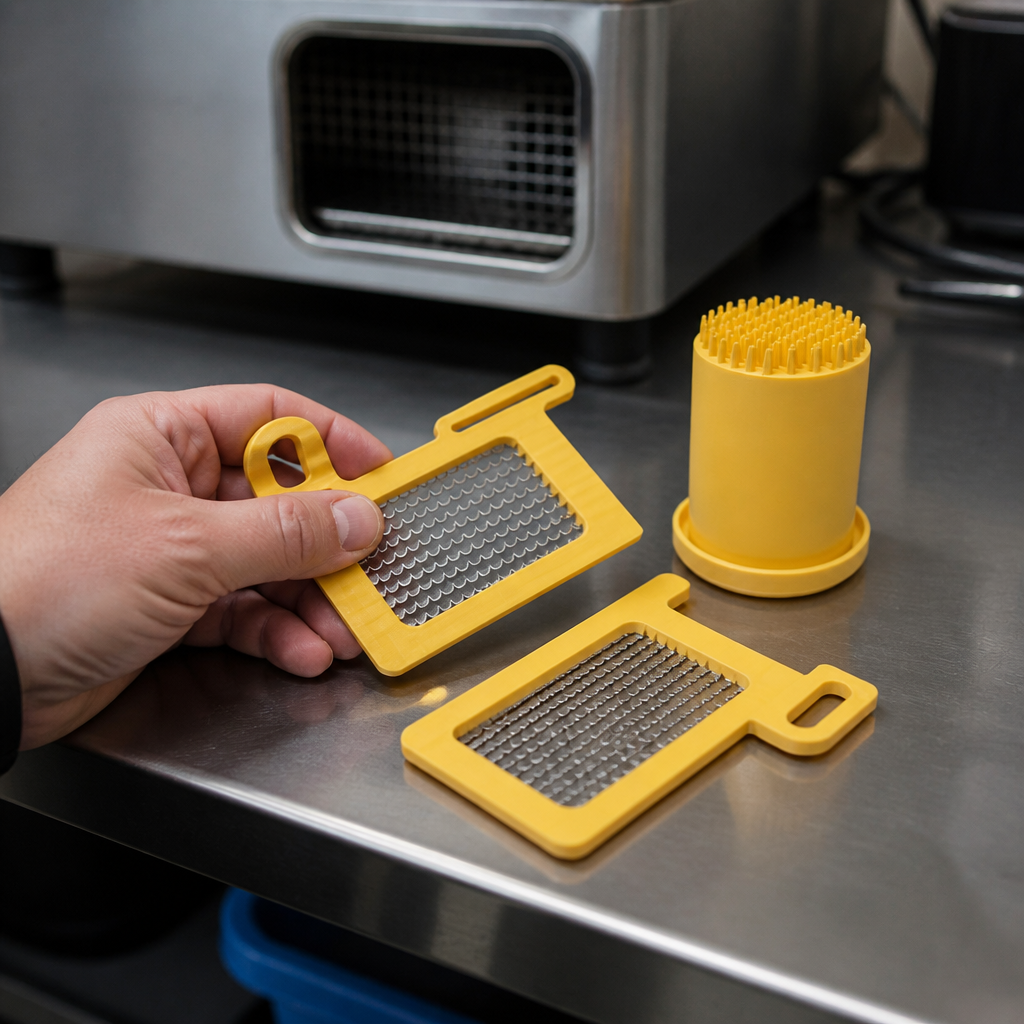 Complete 7mm Grid Kit and Pusher for Commercial Veg Cutter