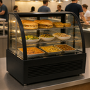 100L Commercial Countertop Display Fridge with Sliding Doors