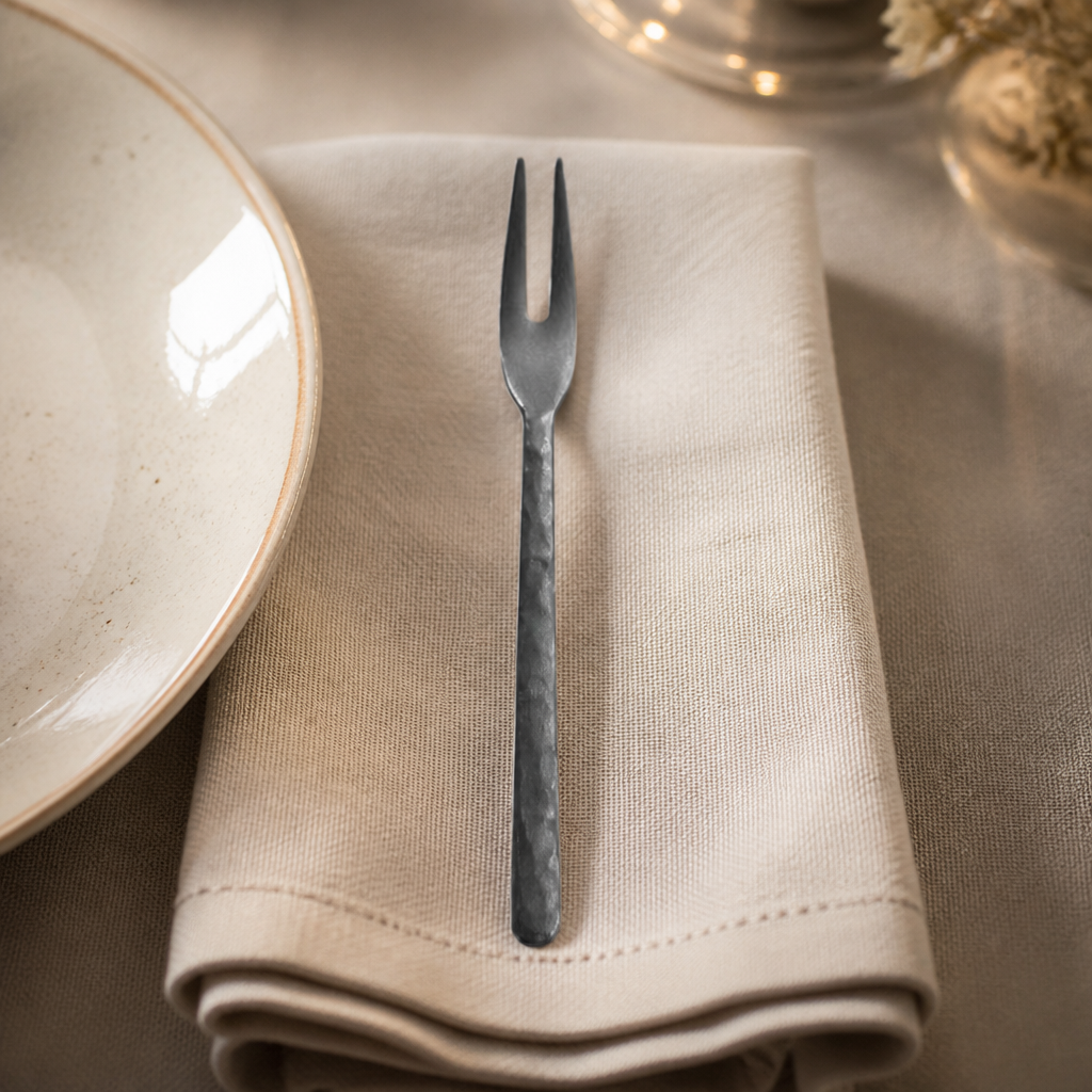 12 pack of stainless steel vintage cake forks