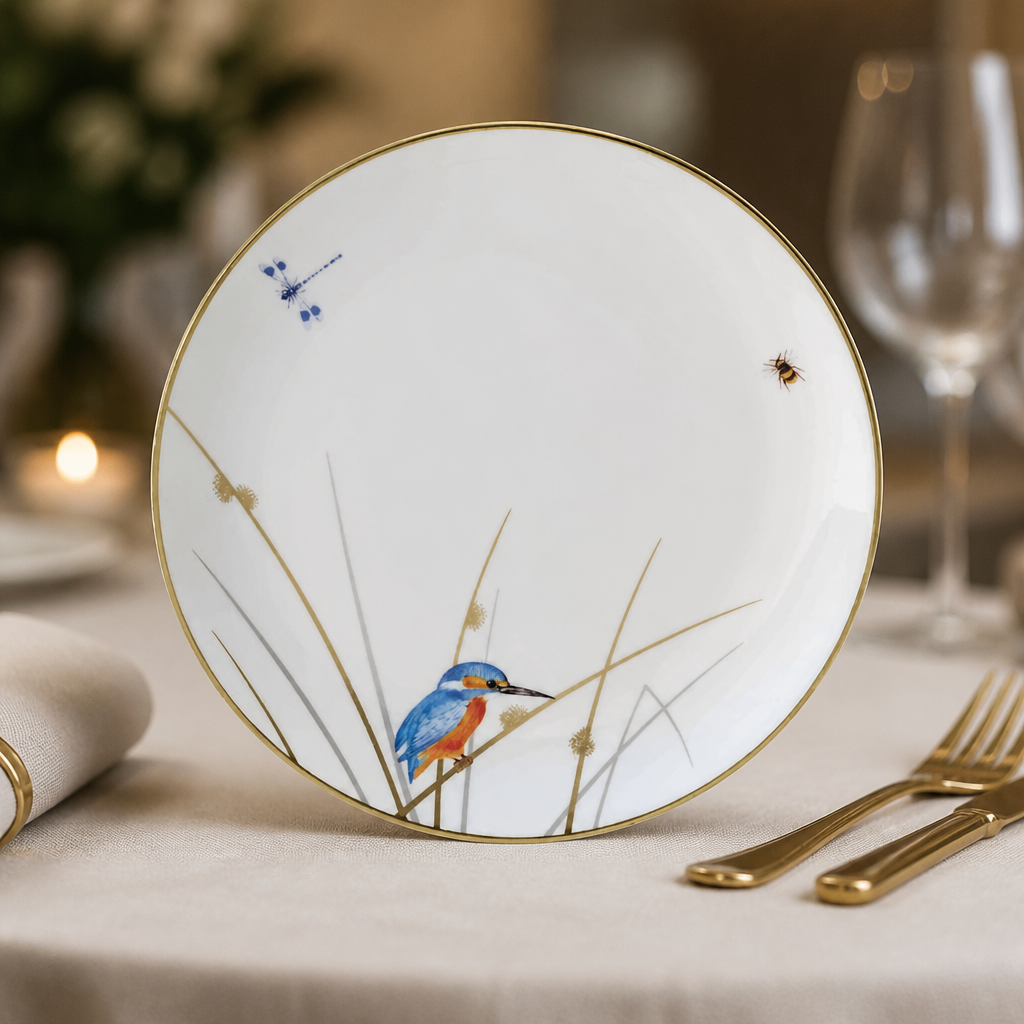 Set of 12 Commercial Coupe Plates 210mm in durable bone china