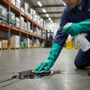 High-Performance Nitrile Gloves 45cm Long with Slip-Resistant Grip for Enhanced Protection Against Solvents and Oils