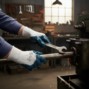 Premium Lightweight Nitrile Palm Coated Gloves with Cotton Liner for Chemical Resistance and Comfort