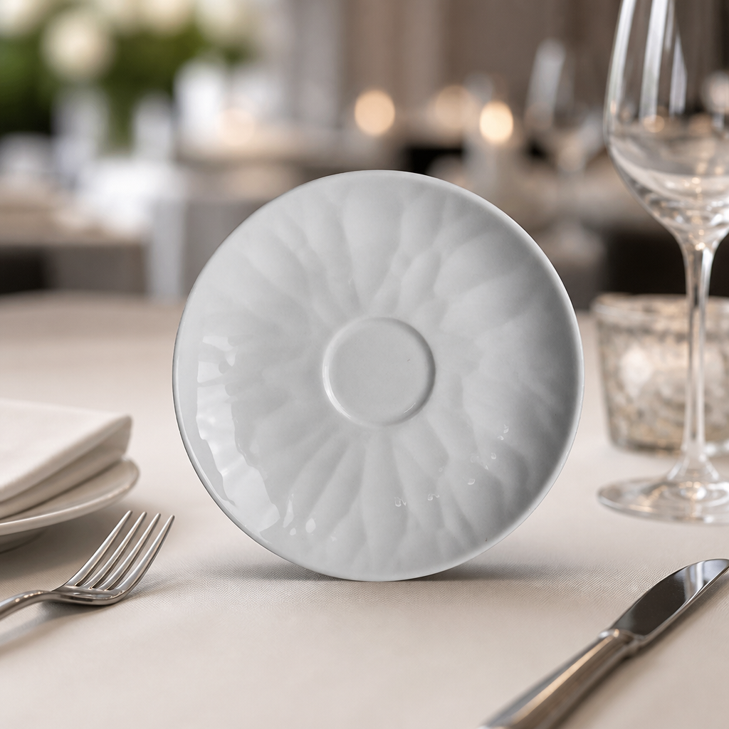 Commercial Porcelain Saucers 127mm - 36 Pack