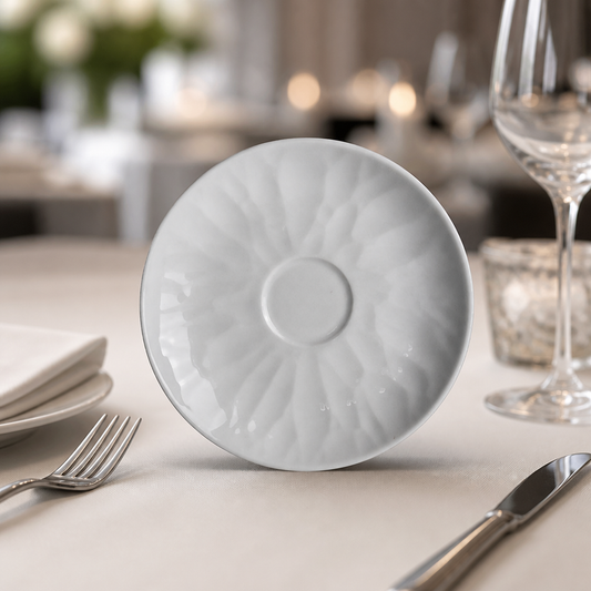 Commercial Porcelain Saucers 127mm - 36 Pack