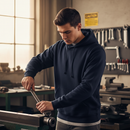 Premium Hooded Sweatshirt with Double Fabric Hood, Front Pouch Pocket, and Ribbed Hem and Cuffs