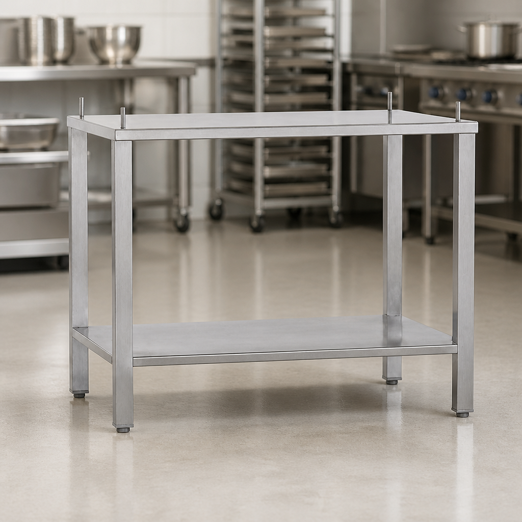 Commercial Oven Stand and Adapter Stainless Steel 670mm Height