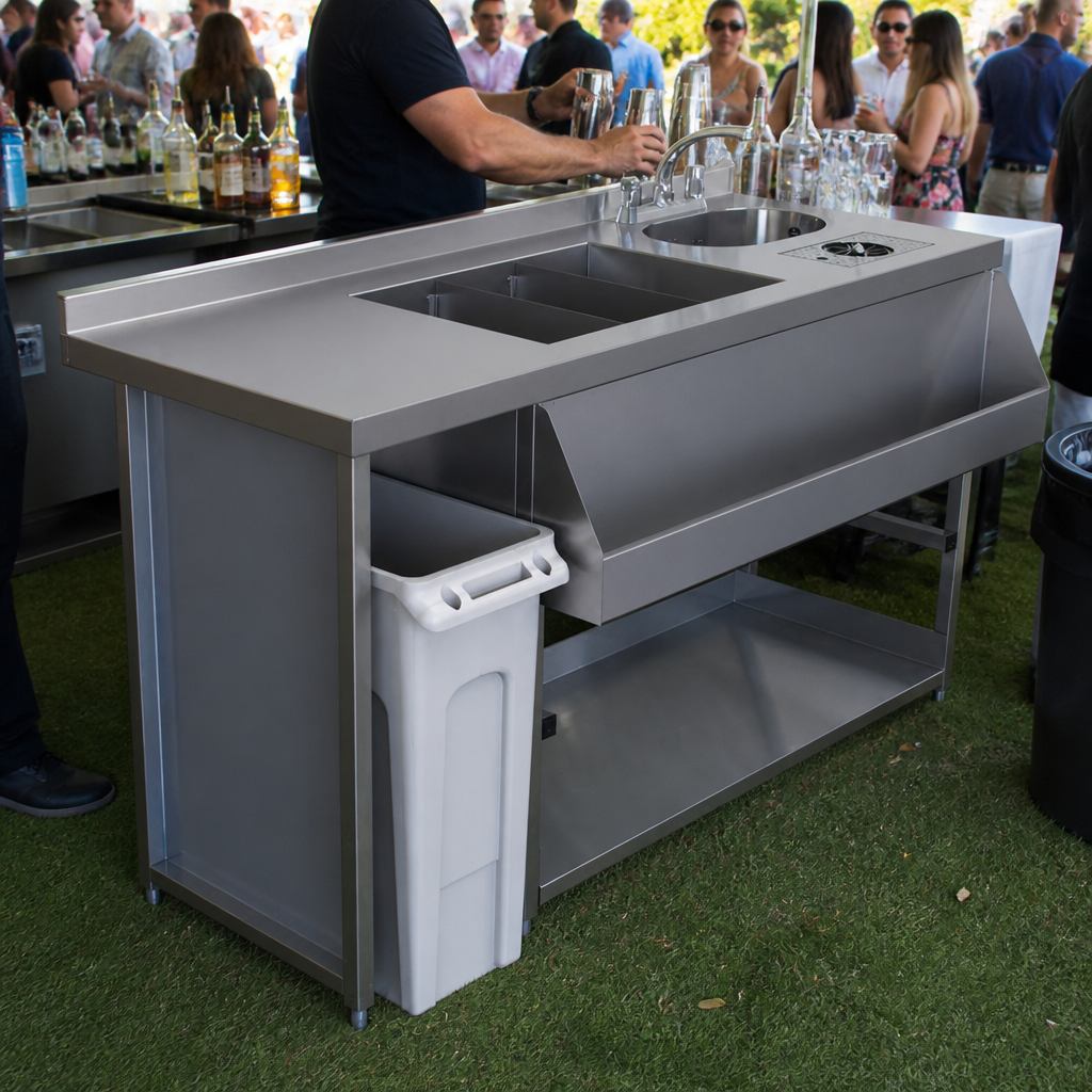 Modular Bar Cocktail Station 1500mm stainless steel construction