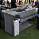 Modular Bar Cocktail Station 1500mm Stainless Steel Construction