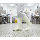 Premium Food Industry Safety Wellington Boots S4 SRA - White PVC Construction, Available in Sizes 3-13 for Enhanced Comfort and Protection