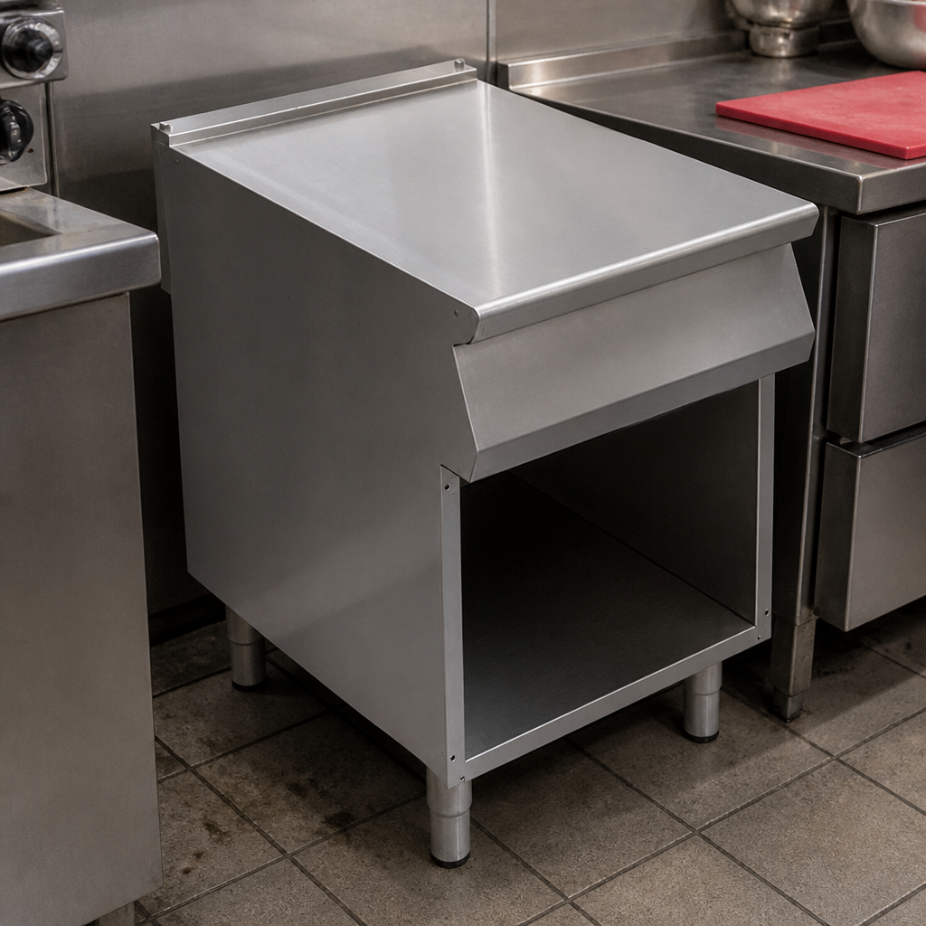 Commercial Open Cabinet on Legs 910mm High Stainless Steel
