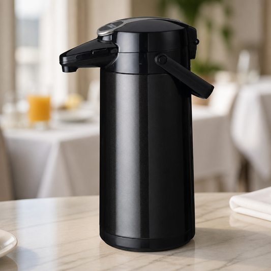 Commercial 2.2Ltr Pump Action Airpot in Metallic Black