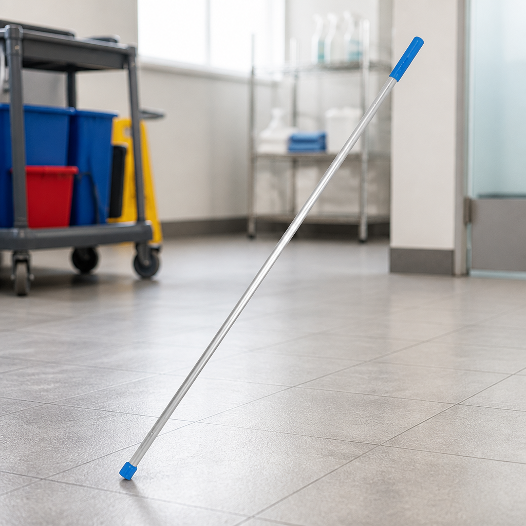 Commercial Colour Coded Interchangeable Mop Handle Blue 1370mm