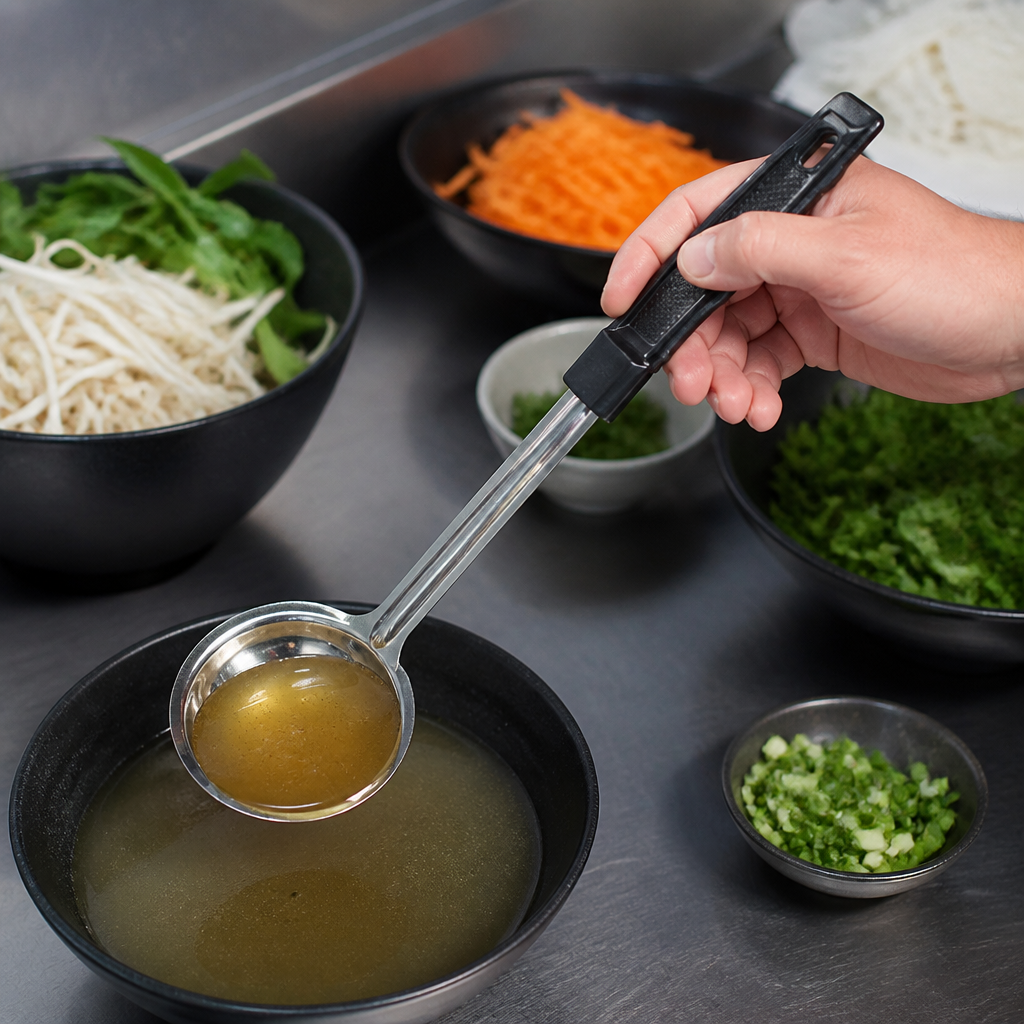 180ml Commercial Black Solid Spoodle for portion control