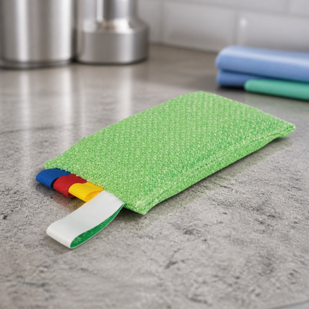 Commercial Microfibre Scrubbing Sponge 90x150mm Durable Use