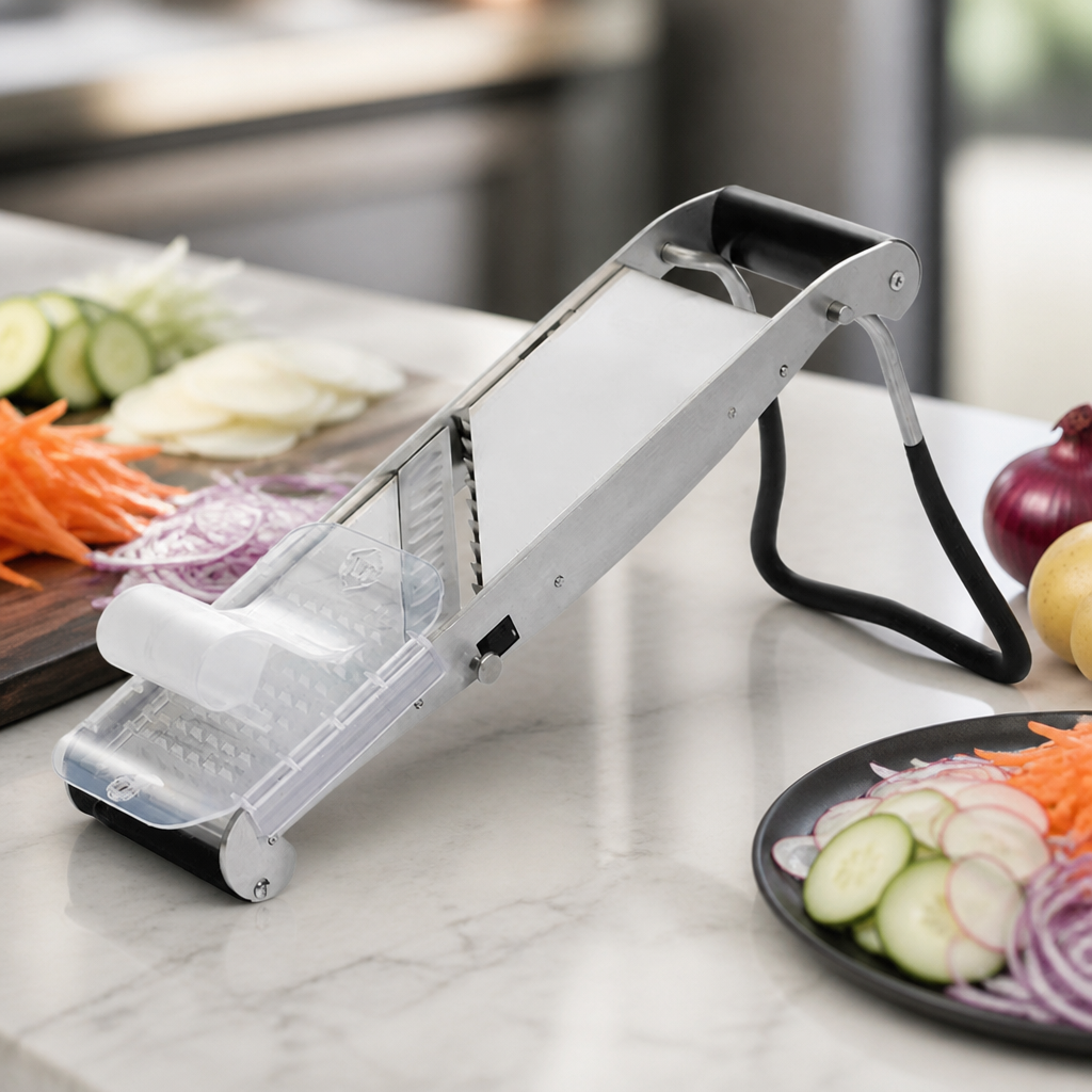 Commercial Stainless Steel Japanese Mandoline with adjustable height