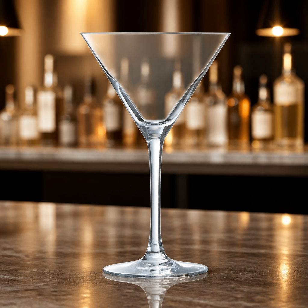Commercial 300ml clear glass martini glasses 12 pack