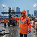 Premium High Visibility Flame Retardant Jacket - Breathable, Anti-Static with Multiple Pockets in Sizes S-5XL