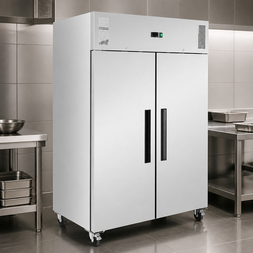 Commercial Double Door Upright Fridge 1200Ltr