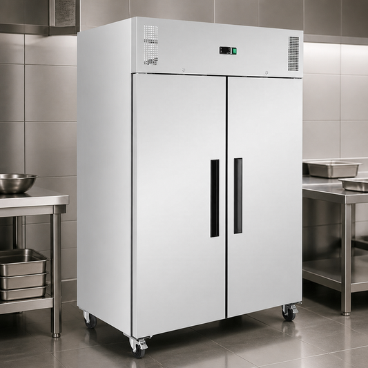 Commercial Double Door Upright Fridge 1200Ltr Efficient
