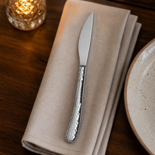 Commercial Steak Knives Set of 12 - High-Quality Stainless Steel
