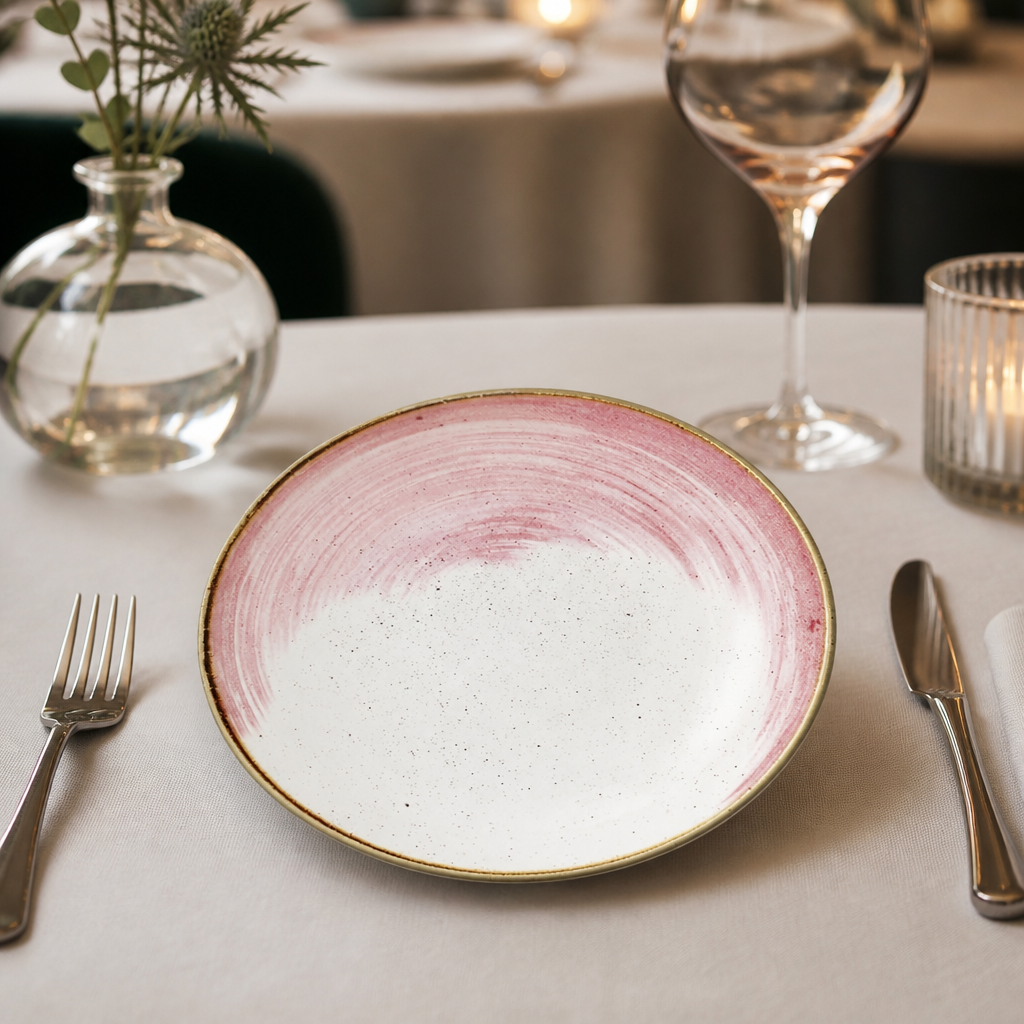 Commercial Coupe Bowls in Petal Pink 182mm, 12 pack