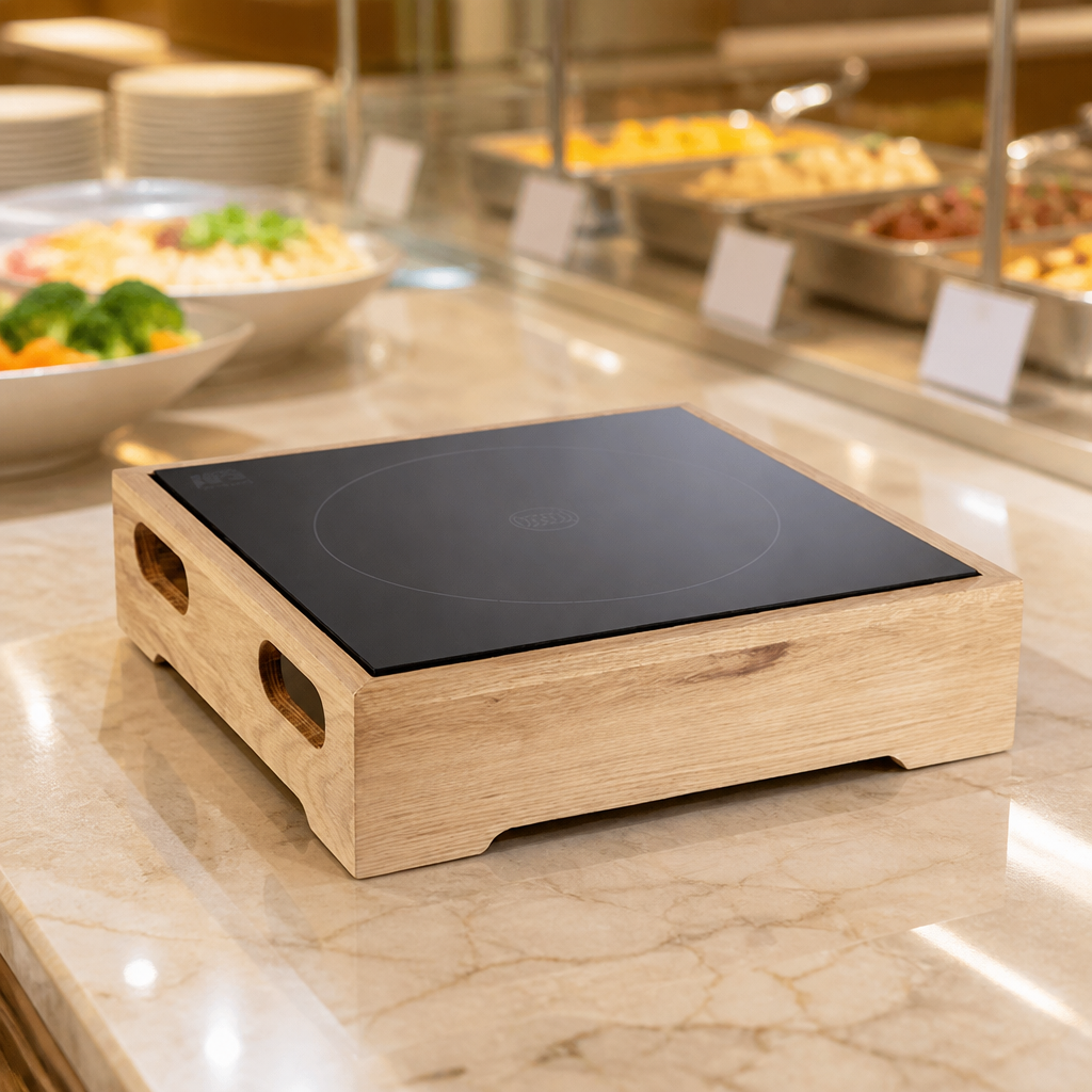 Commercial Induction Station 390x390mm for countertop use