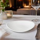 Commercial Oval Coupe Plates 230mm White Porcelain 12 Pack